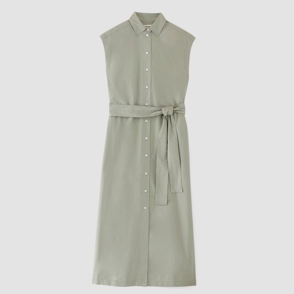 NEW Everlane Supima Cotton Short Sleeve Shirt Dress - Picture 6 of 8